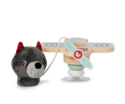 Niños Lilliputiens Sonajero con Ventosa Avión Louis el Lobo