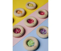Niños Petit Boum Sonajero Donut Sensorial Naranjas