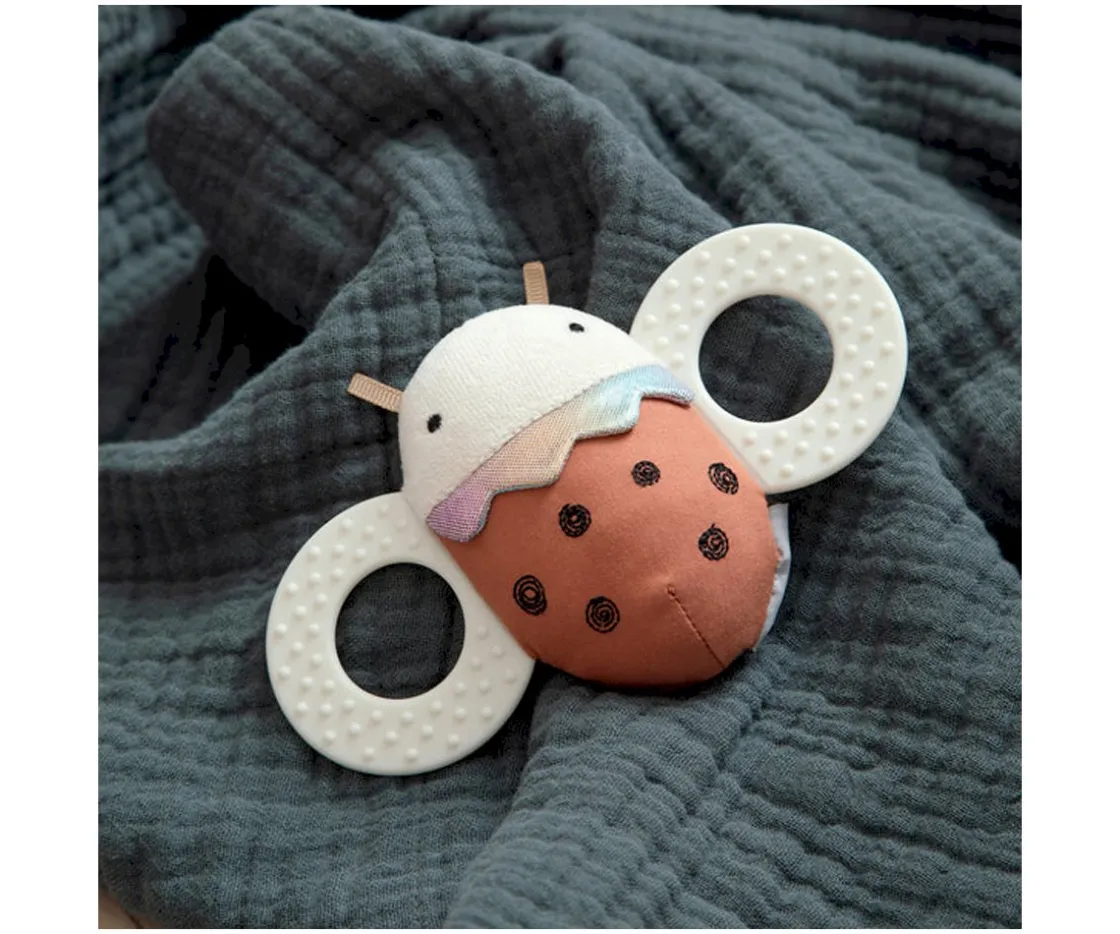 Sebra Sonajero Mordedor con Espejo Luca Ladybird