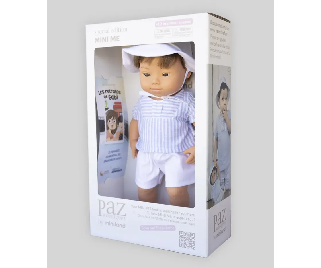 Niños Miniland Special Edition Muñeco con S. de Down y Conjunto de Paz Rodríguez