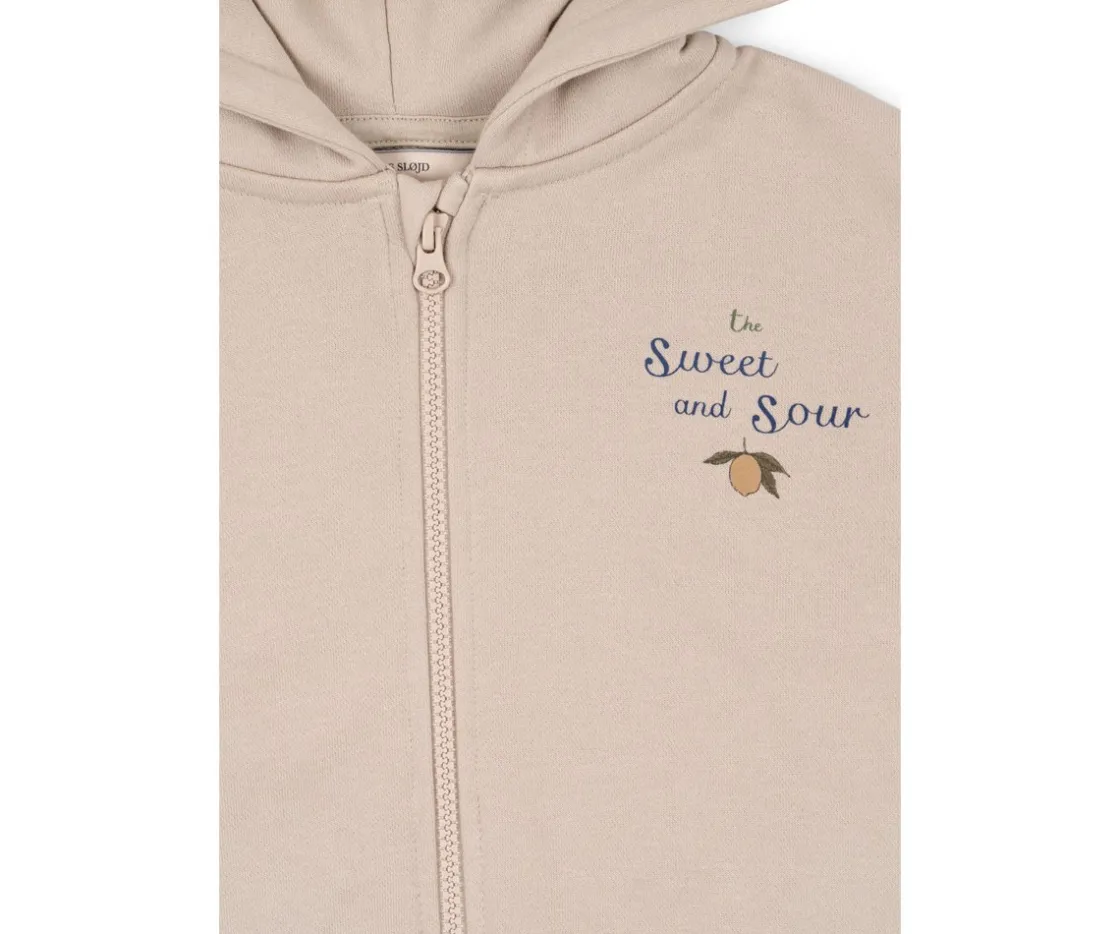 Konges Slojd Sudadera con Capucha y Cremallera Lou French Oak^ Ropa Infantil