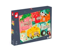 Niños Janod Tablero de Cerraduras La Granja