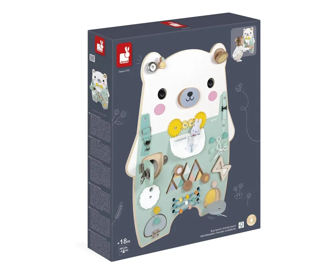 Niños Janod Tablero de Motricidad Osito Pure