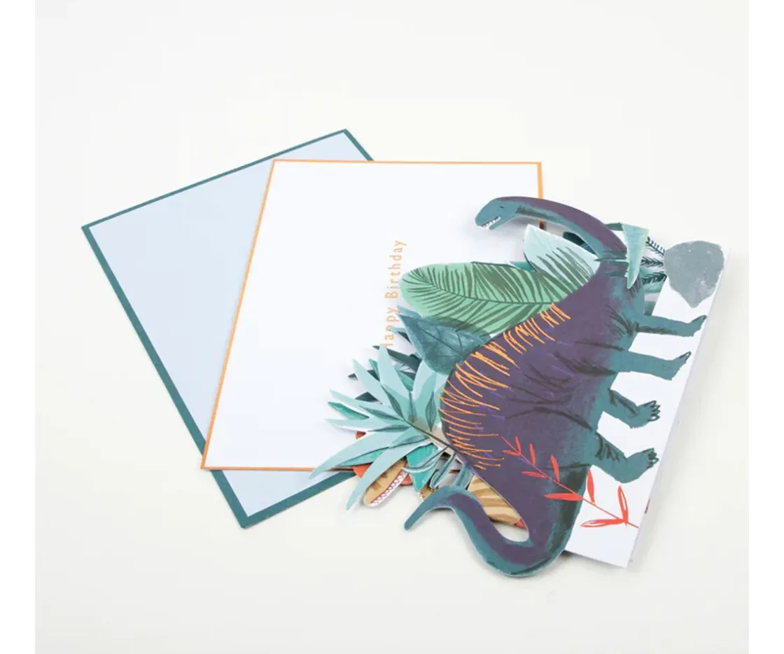 Meri Meri Tarjeta de Cumpleaños Dinosaur^Niños Manualidades Para Niños