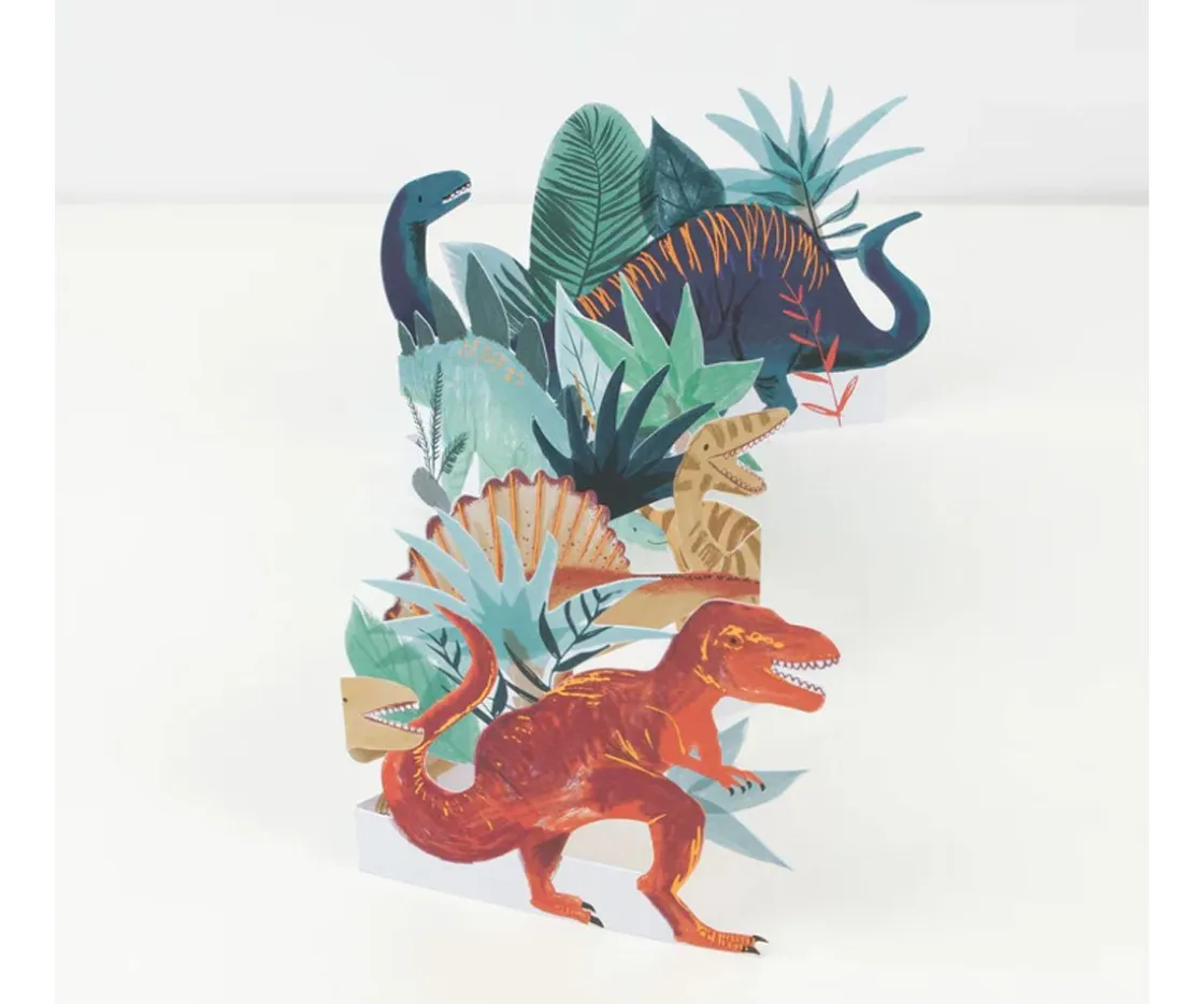 Meri Meri Tarjeta de Cumpleaños Dinosaur^Niños Manualidades Para Niños