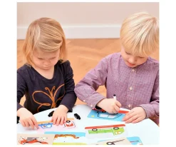 Banana Panda Tarjetas Let's Write and Wipe Vehicles^Niños Juguetes Niños 3 Años