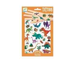 Djeco Tatuajes Dinosaurios^Niños Pintura De Uñas, Brillos Y Tattoos