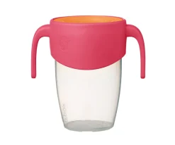 b.box Taza Aprendizaje 360º con Cierre Hermético y Asas Strawberry Shake