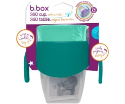 Niños b.box Taza Aprendizaje 360º con Cierre Hermético y Asas Emerald Forest