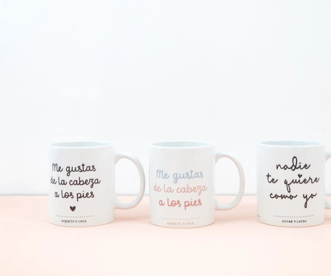 Tutete Taza Cerámica Me Gustas de la Cabeza a los Pies Colour Personalizada^ Regalos Para Papá