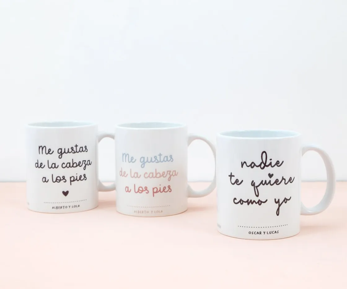 Tutete Taza Cerámica Me Gustas de la Cabeza a los Pies Colour Personalizada^ Regalos Para Papá