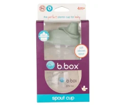 b.box Taza con Boquilla Silicona Sage^ Vasos Antiderrame