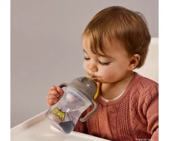 b.box Taza con Pajita Flexible Batman^ Vasos Antiderrame