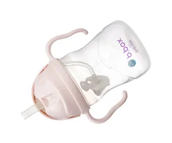 b.box Taza con Pajita Flexible Blush^ Vasos Antiderrame