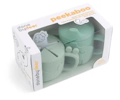 Niños Done by Deer Taza de Aprendizaje Peekaboo y Dispensador de Snacks Deer Friends Powder