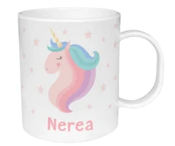 Tutete Taza de Plástico Personalizada Unicornio