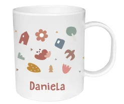 Tutete Taza de Plástico Personalizada Geometric Nature