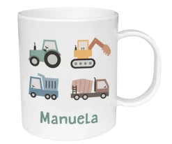 Tutete Taza de Plástico Personalizada Trucks