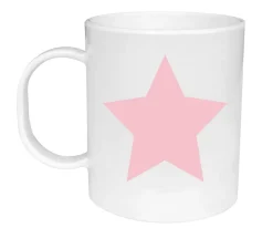 Tutete Taza de Plástico Personalizada Estrella Rosa