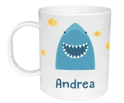 Tutete Taza de Plástico Personalizada Tiburón