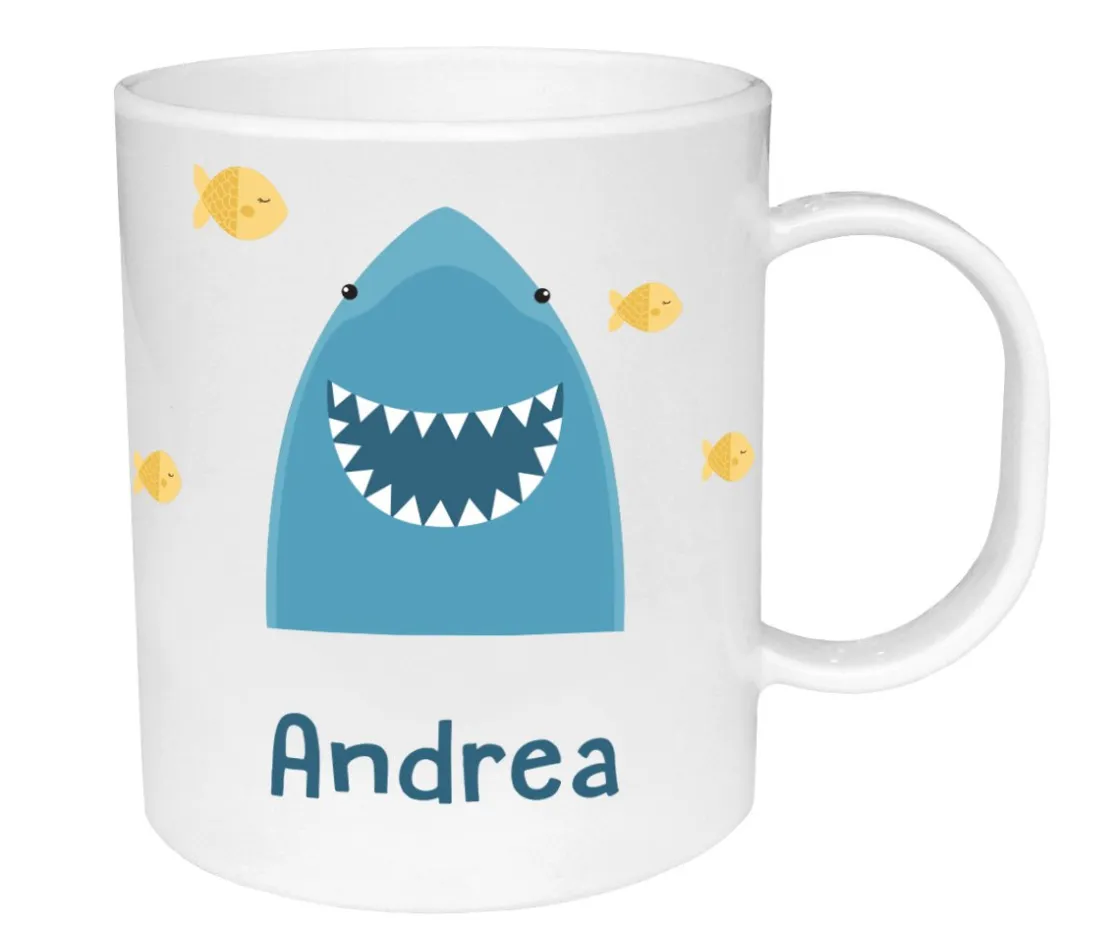 Tutete Taza de Plástico Personalizada Tiburón