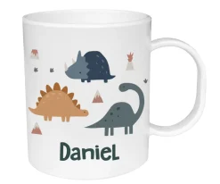 Tutete Taza de Plástico Personalizada Dinos World