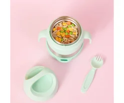 b.box Termo con Cuchara / Tenedor 335 ml Indigo Spearmint^ Termos Infantiles