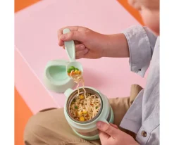 b.box Termo con Cuchara / Tenedor 335 ml Indigo Spearmint^ Termos Infantiles