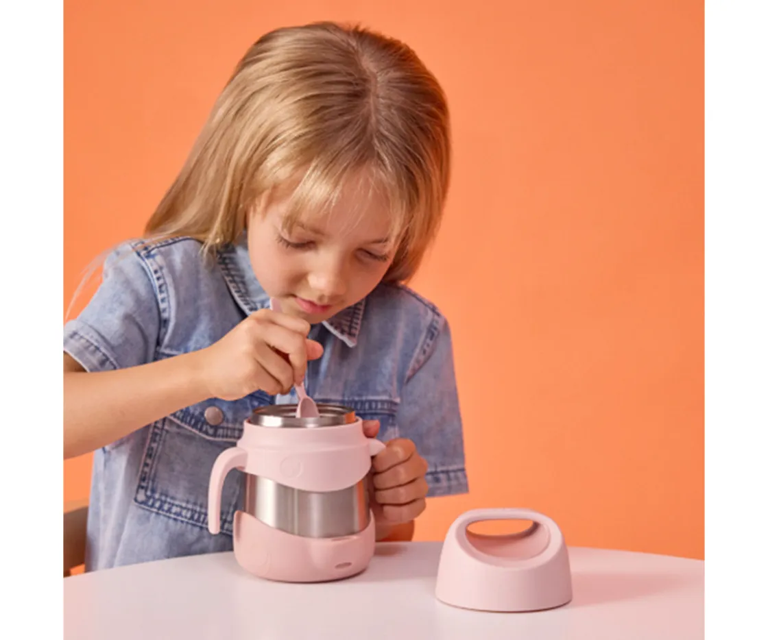 b.box Termo con Cuchara / Tenedor 335 ml Indigo Blush Crush^ Termos Infantiles