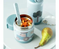 Done by Deer Termo Sólidos Tiny Farm Blue 300 ml^ Termos Infantiles