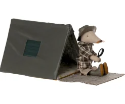 Maileg Tienda de Campaña Individual Ratón^Niños Casa De Muñecas De Madera