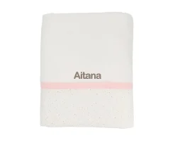 Cristina de Jos'h Toalla de Baño Rainbow Dots Rosa Personalizable^Niños Toallas