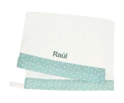 Cristina de Jos'h Toalla Guardería Mini Star Verde Personalizable^ Toallas De Guardería