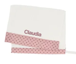 Cristina de Jos'h Toalla Guardería Mini Star Pink Personalizable^ Toallas De Guardería