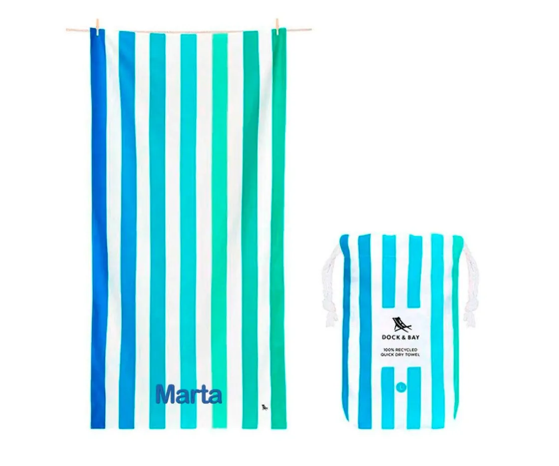 Dock & Bay Toalla Playa Extra Large Microfibra Summer Endless River Personalizable^Niños Toallas Playa Niños