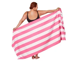 Niños Dock & Bay Toalla Playa Extra Large Microfibra Cabana Malibu Pink Personalizable