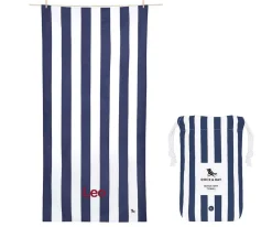 Niños Dock & Bay Toalla Playa Large Microfibra Cabana Navy Personalizada