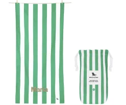 Dock & Bay Toalla Playa Large Microfibra Cabana Cancún Verde Personalizable