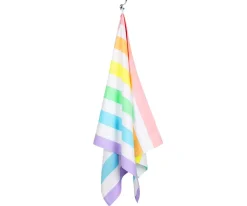 Niños Dock & Bay Toalla Playa Large Microfibra Summer Rainbow Pastel Personalizable