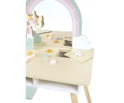 Niños Janod Tocador Unicornio de Madera y Accesorios