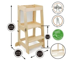 Niños 509 Crew Torre de Aprendizaje PREMA 3 en 1Natural