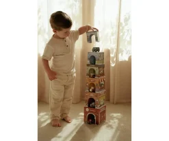 Niños Little Dutch Torre Encajable Ciudad con Coches