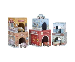 Niños Little Dutch Torre Encajable Ciudad con Coches