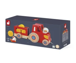 Niños Janod Tractor con Cuerda de Arrastre