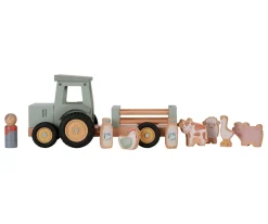 Niños Little Dutch Tractor con Trailer Little Farm FSC