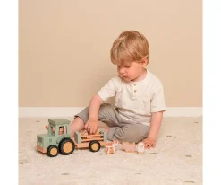 Niños Little Dutch Tractor con Trailer Little Farm FSC