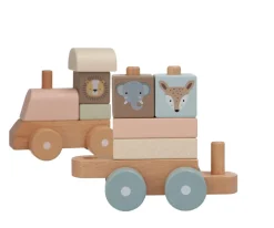 Niños Monnëka Tren de Nacimiento Personalizable Zoo Rosa