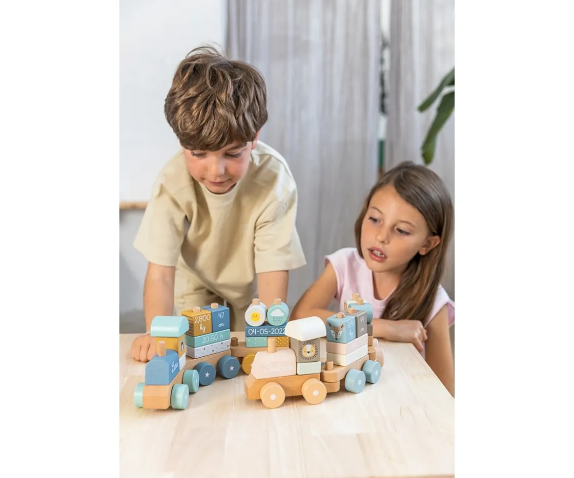 Niños Monnëka Tren de Nacimiento Personalizable Sunrise
