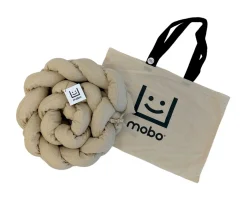 Mobo Trenza Protector de Cuna Lino Natural 180 cm^ Ropa De Cuna Y Cama