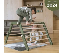 Niños Ettetete Triángulo FIPITRI Modifiable Climbing Frame Green Edición Limitada 2024
